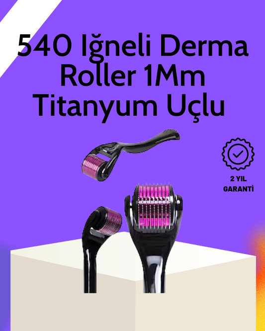 Evde Güvenli Kullanım İçin Titanyum Derma Roller – Siyah Saplı | En Uygun Dermaroller Fiyatları