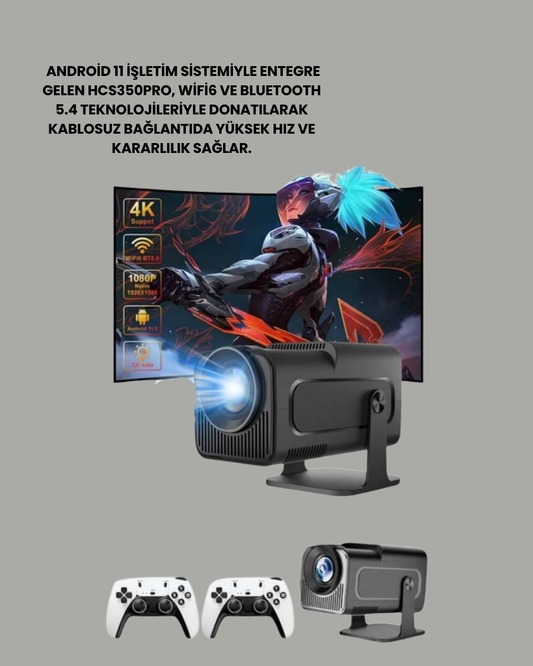 1.5 KG Ağırlığında 4500 Retro Oyunlu Multimedya Projektör | En Uygun Projeksiyon Fiyatları