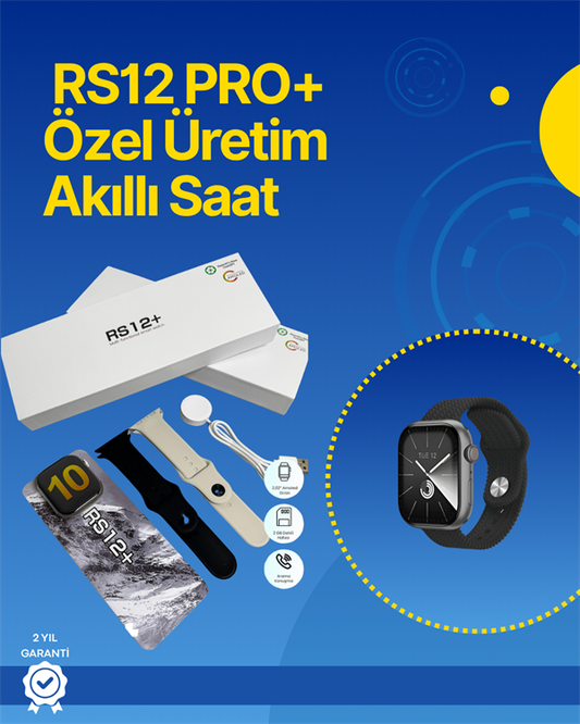 . RS12 PRO+ 2025 Serisi Full Ekranlı Akıllı Saat – 2GB Hafıza Titanyum Kasa Suya Dayanıklı Uzun Şarj Süresi Garantili Model | En Uygun Akıllı Saatler Fiyatları