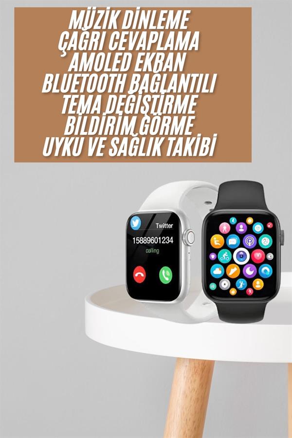 1.83 İnç Akıllı Saat Android ve İOS Uyumlu Çağrı Cevaplayabilen Adımsayar GPS Takibi | En Uygun Akıllı Saatler Fiyatları