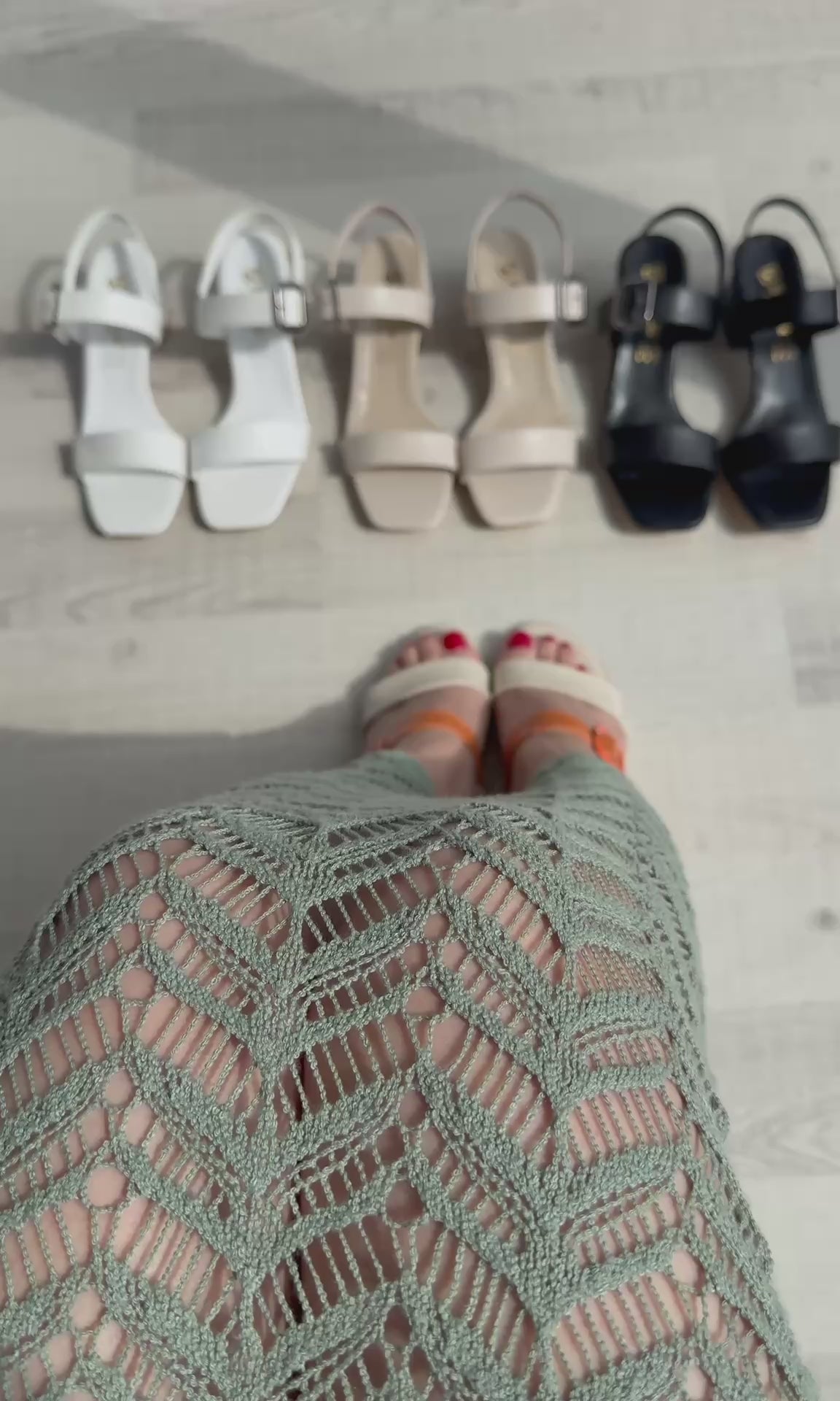 Year Beyaz Cilt Topuklu Ayakkabı