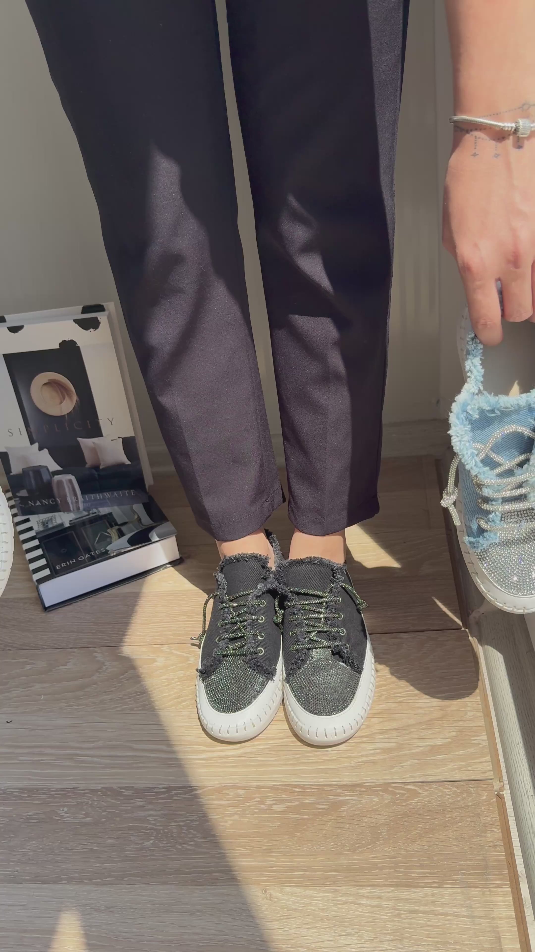 Enber Mavi Kot Bağcıklı Spor Ayakkabı